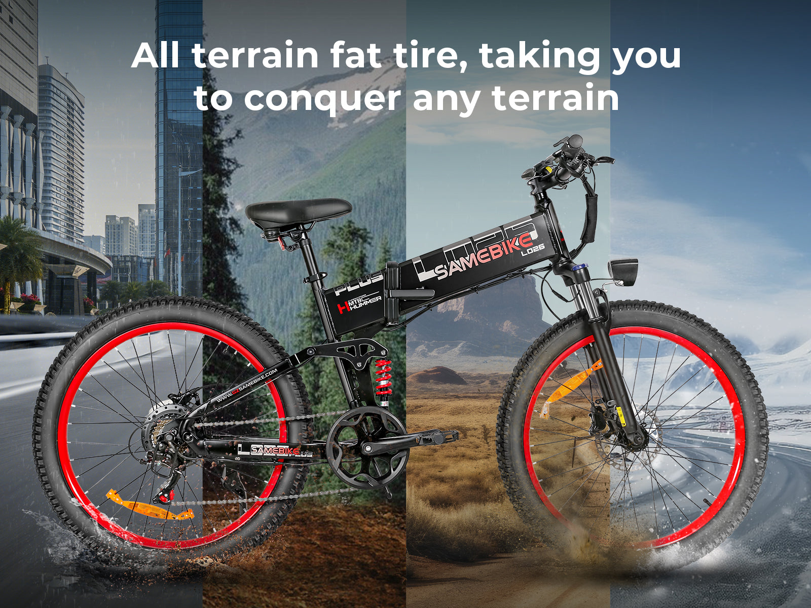 Vélo électrique pliable à gros pneus LO26 Plus