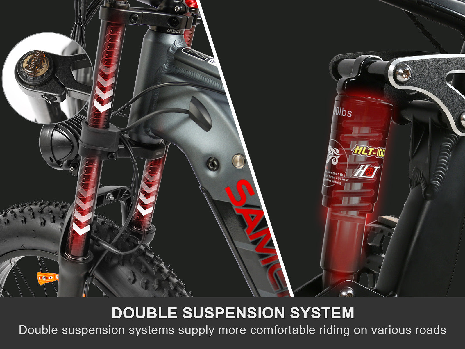 RSA08-II 1000W Bicicletta Elettrica Tutto Terreno