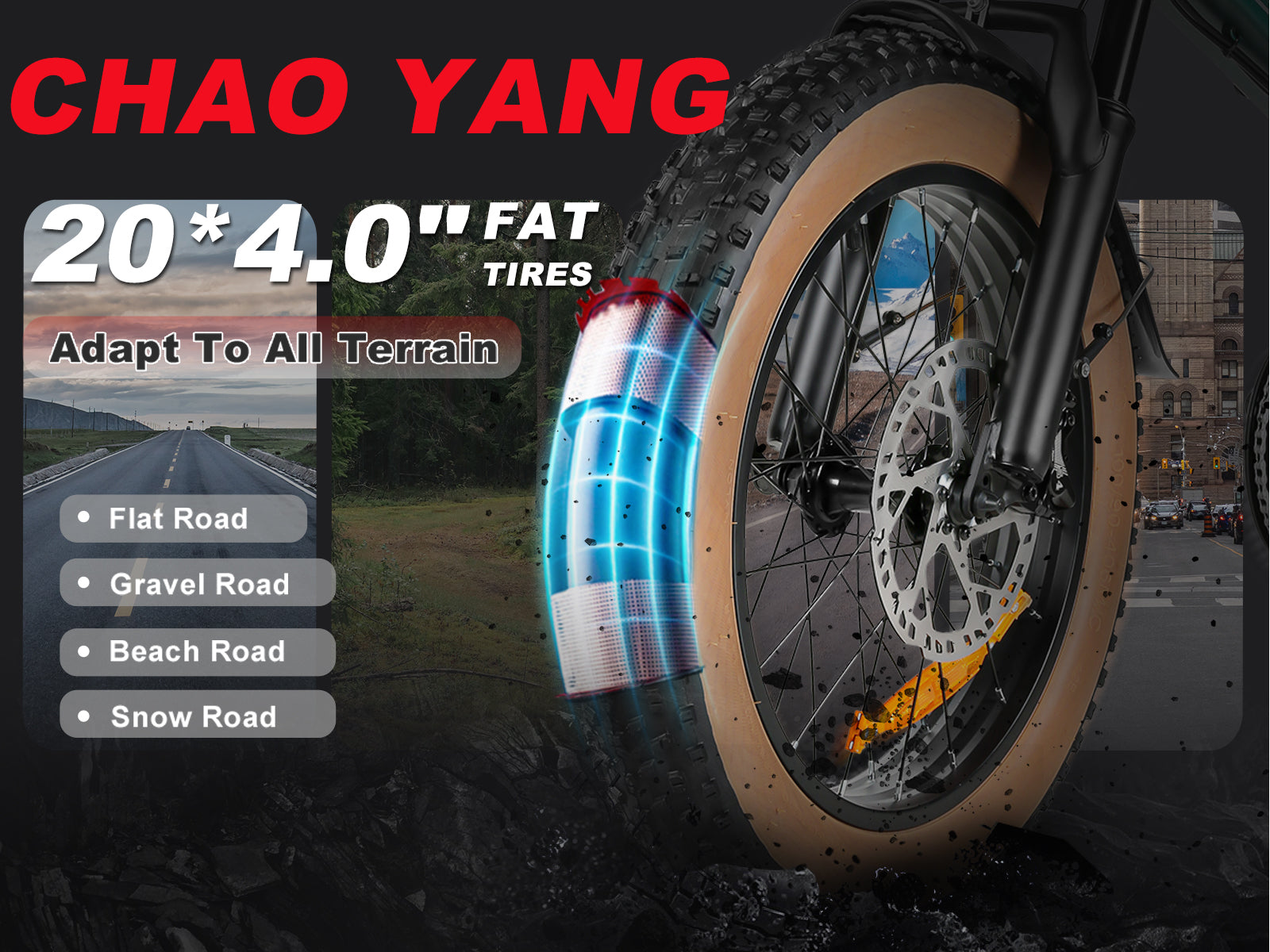 Vélo de montagne électrique à gros pneus XWLX09-II 1000 W