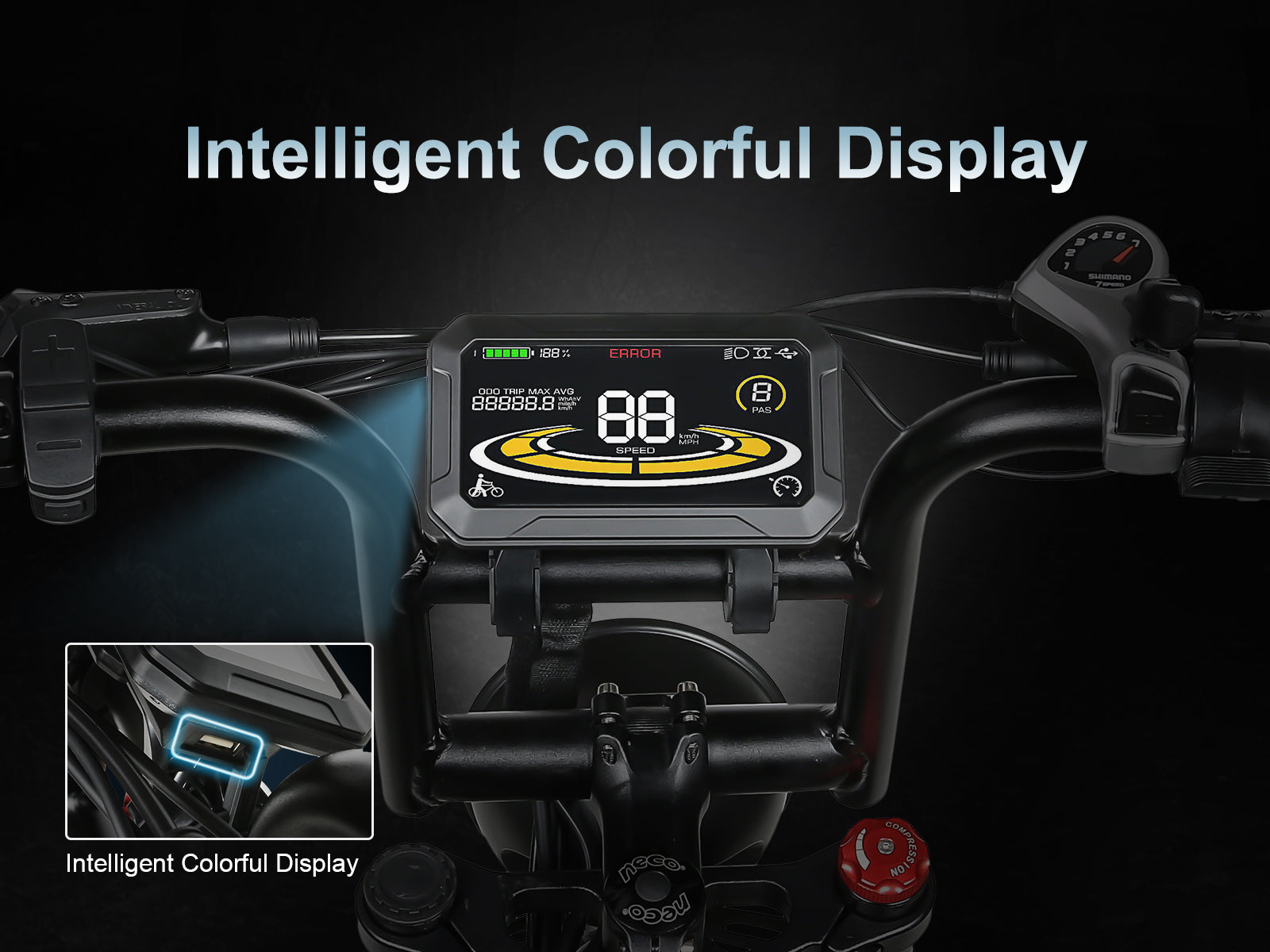 RS-A02 Hopfällbar Offroad Elcykel