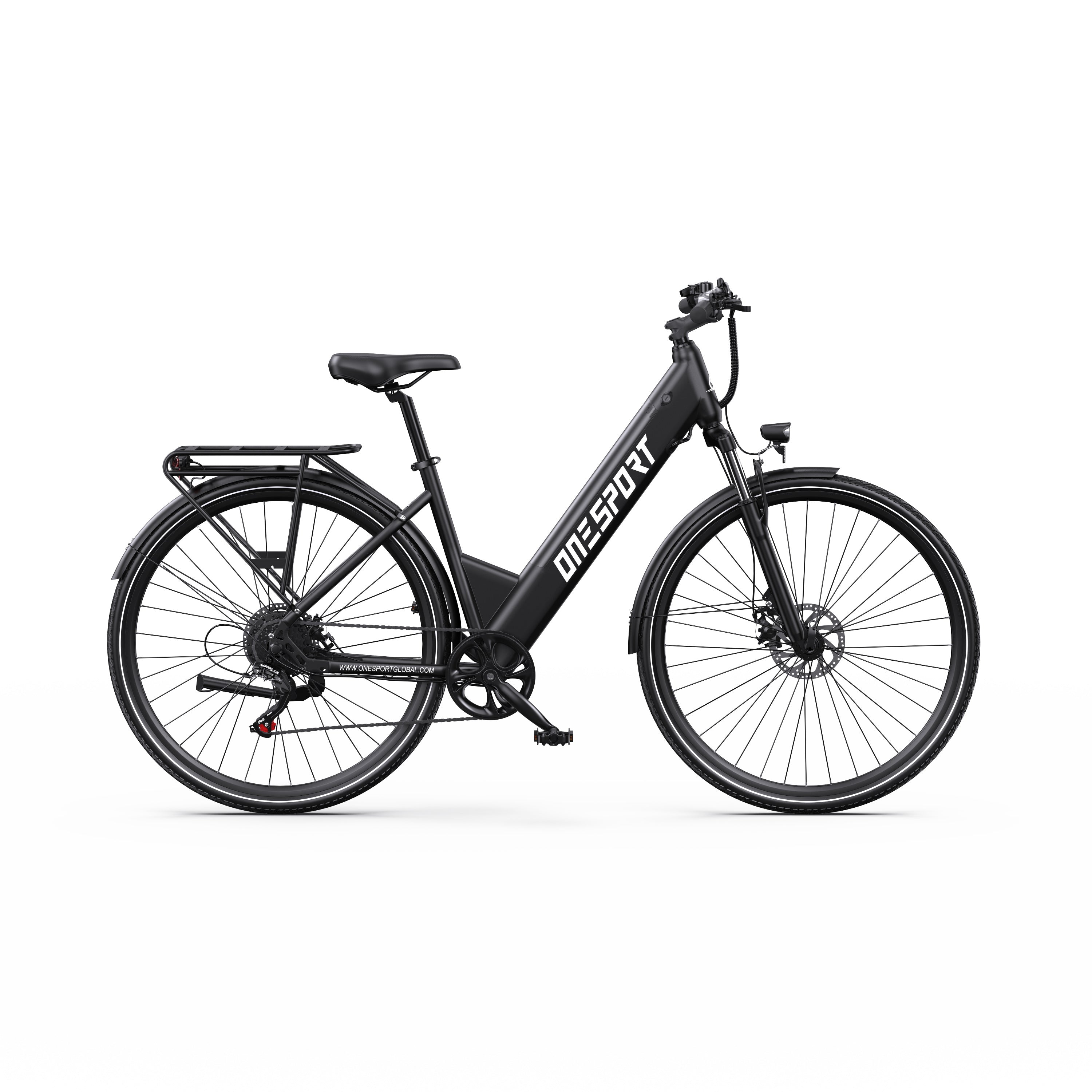 ONESPORT OT12 27.5" City Electric Bike 250W Motor 36V 13Ah Battery Support App