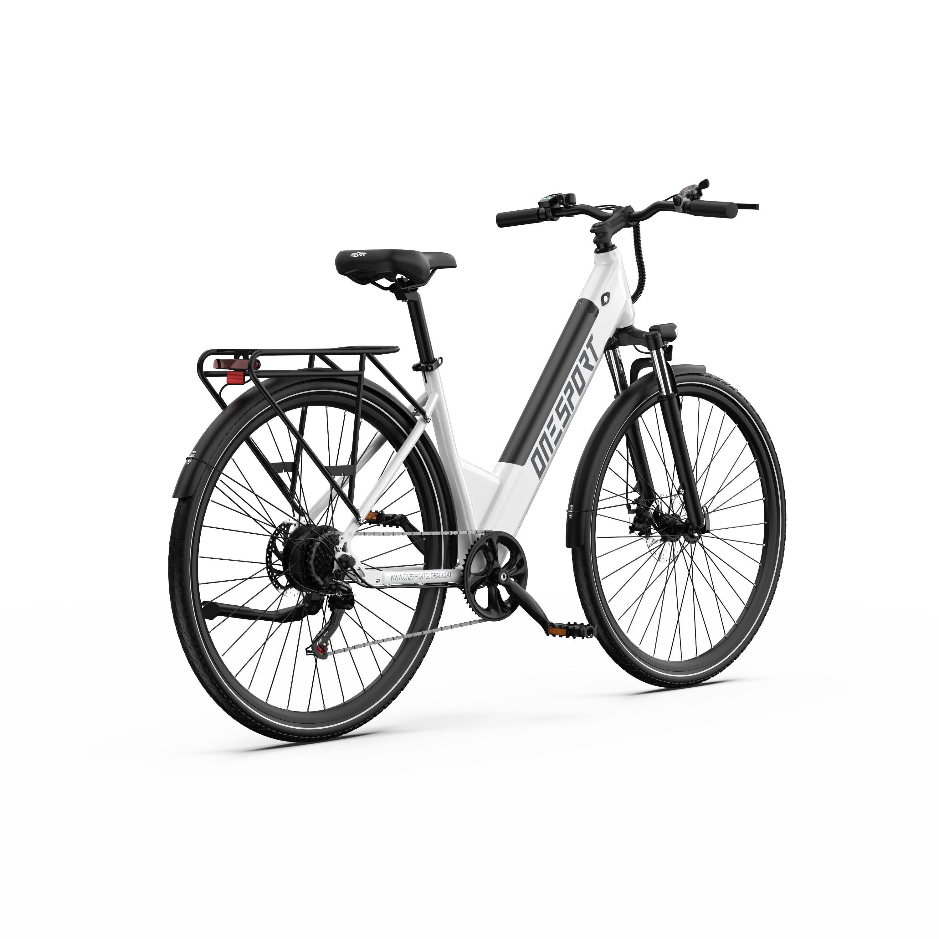 ONESPORT OT12 27.5" City Electric Bike 250W Motor 36V 13Ah Battery Support App
