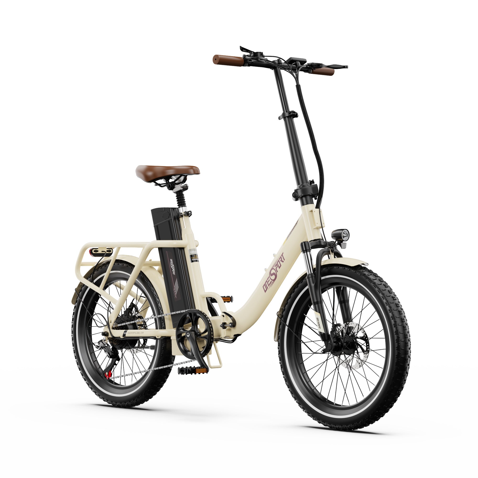 ONESPORT OT16-2 20" Folding Electric Commuter Bike 250W Motor 48V 17Ah Battery Support APP