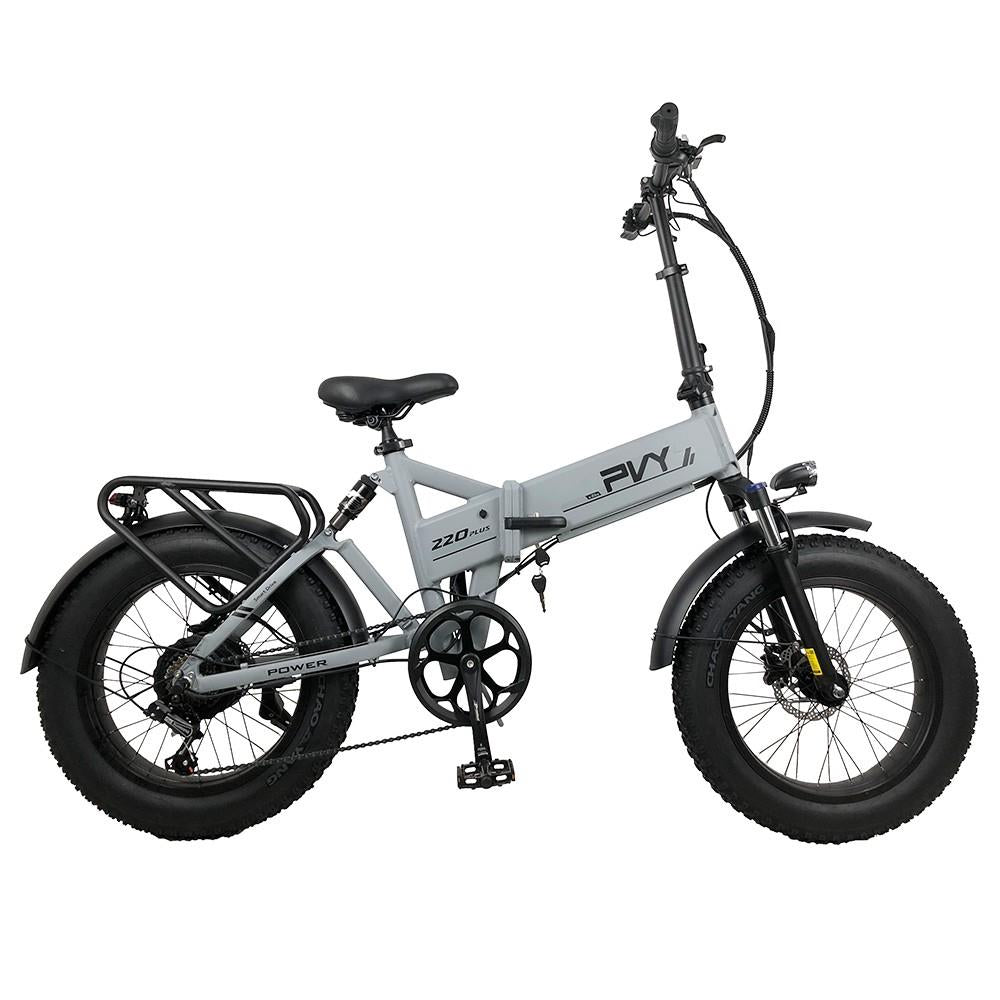 PVY Z20 Plus 20" Fat Tire Electric Folding Bike 1000W Motor 48V 16.5Ah Battery