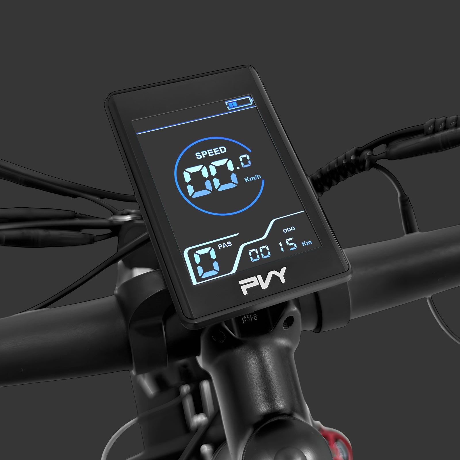Pantalla de color de bicicleta PVY MAX26