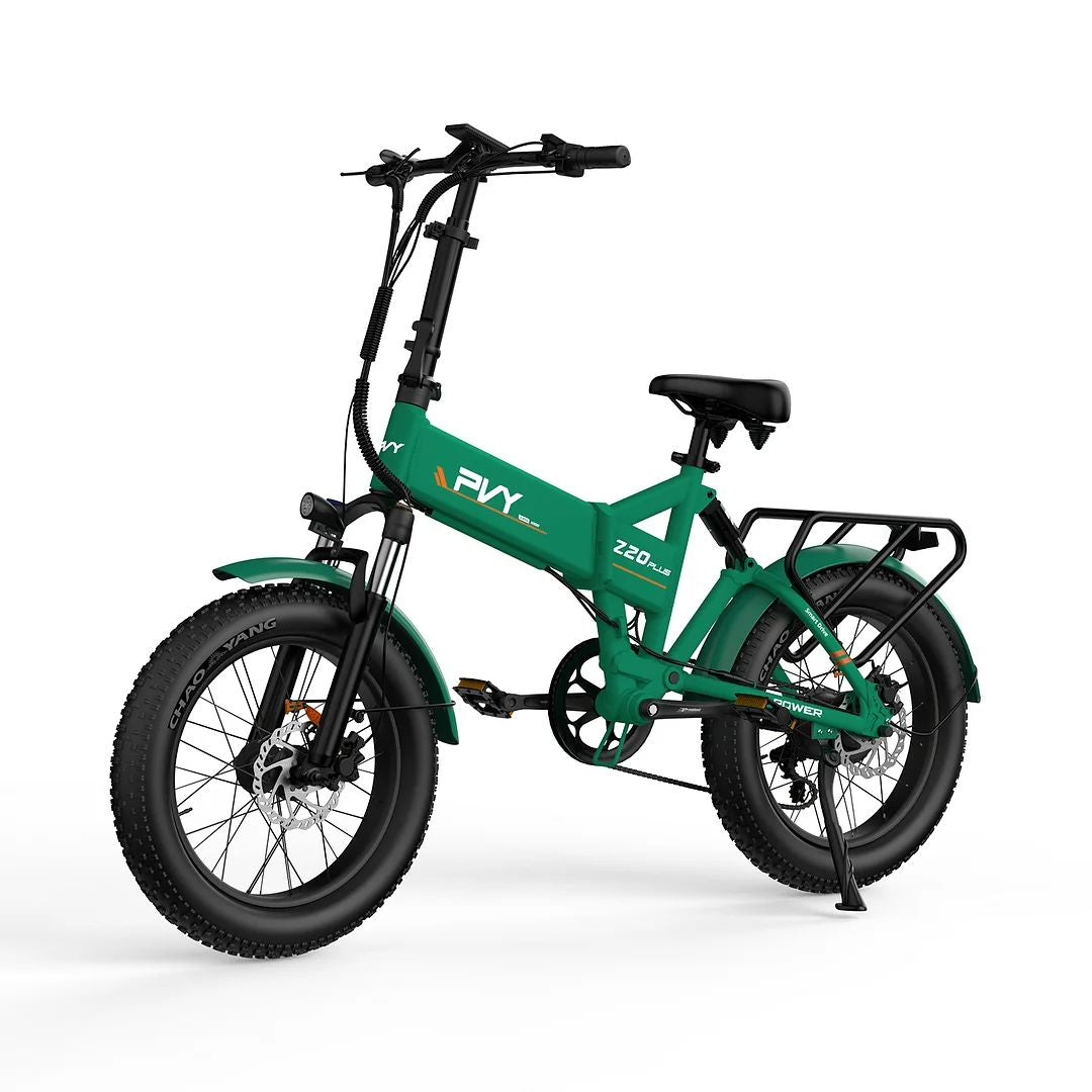 PVY Z20 Plus 20" Fat Tire Electric Folding Bike 1000W Motor 48V 16.5Ah Battery