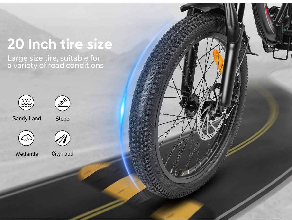 Bicicleta eléctrica portátil para desplazamientos CY20