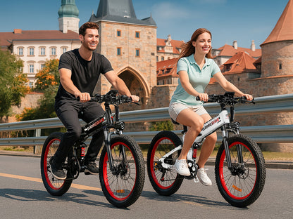 LO26 Plus Składany Ebike z Grubymi Oponami