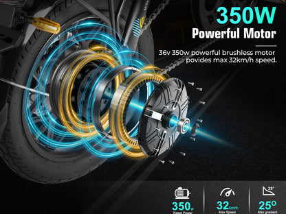 YINYU14 Vélo électrique portable pour les déplacements quotidiens