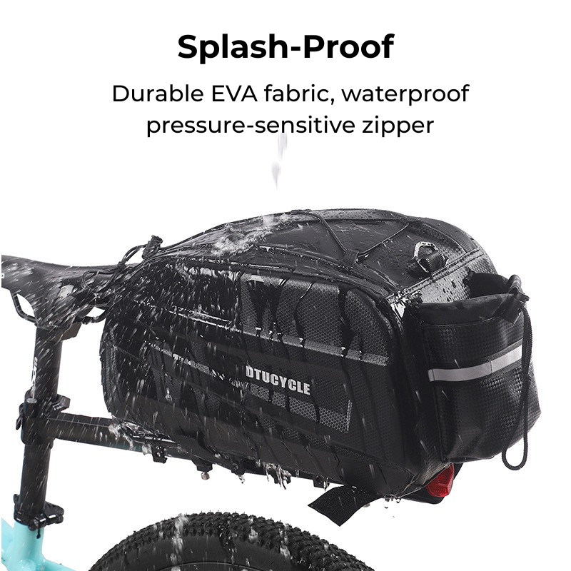 Hard-shell waterproof rear seat bag