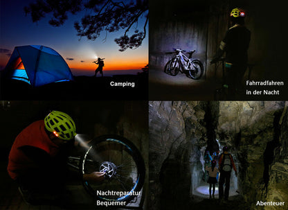 Sykkelvarsellampe Alarm Hjelm