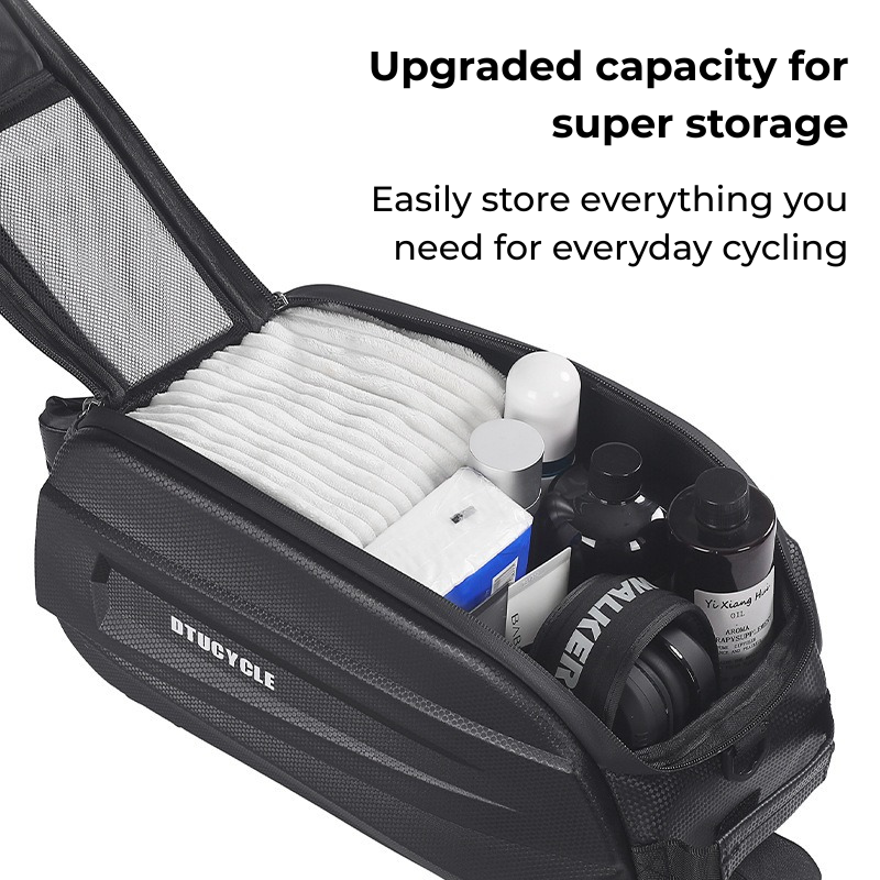 Hard-shell waterproof rear seat bag