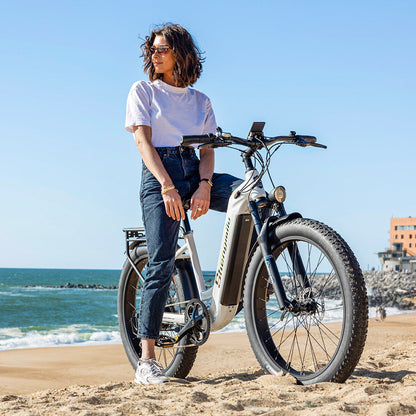 Shengmilo MX06 Steg igenom elcykel 48V 17.5AH SAMSUNG batteri 90KM räckvidd