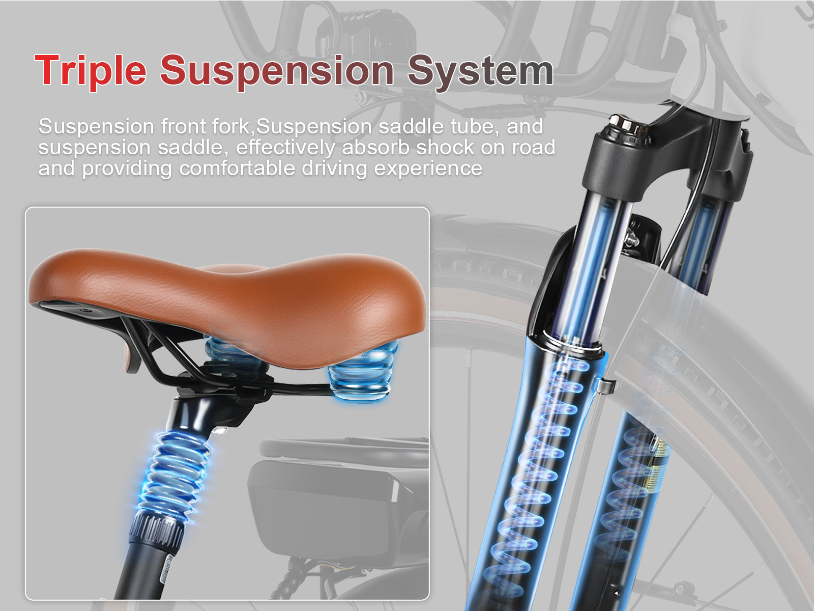 RS-A07 Vélo électrique de loisirs urbain puissant