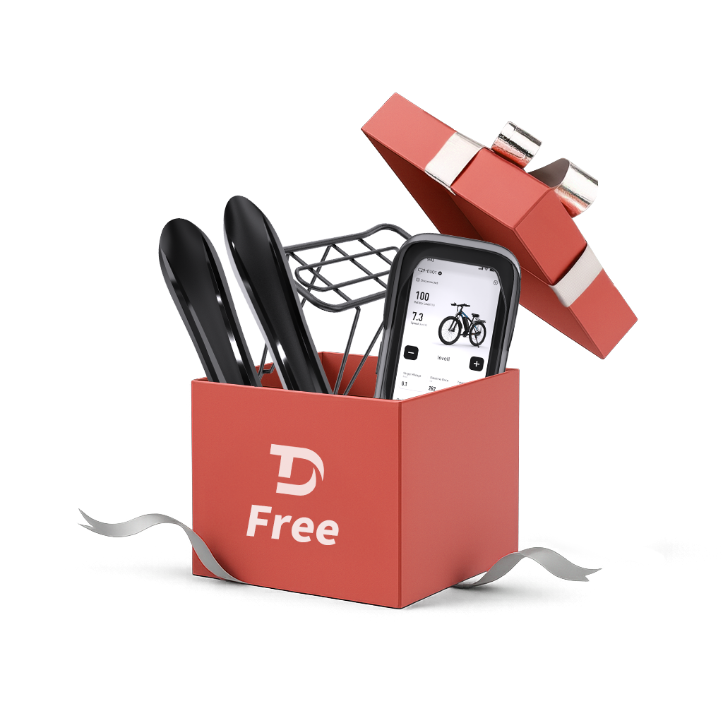 Pack de Ciclismo Reino Unido (Ofertas grátis com a compra de E-bike, inclui guarda-lamas e bolsa porta-telefone)