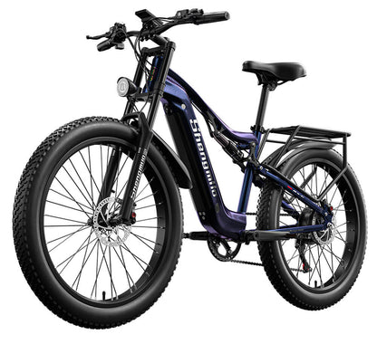 2023 Novo Shengmilo MX03 Bicicleta Elétrica de Montanha com Suspensão Total × 2 COMBO DE EBIKES