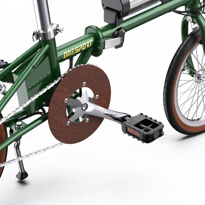 ONESPORT OT02 16" Folding Electric Bike 250W Motor 36V 5.2Ah Battery