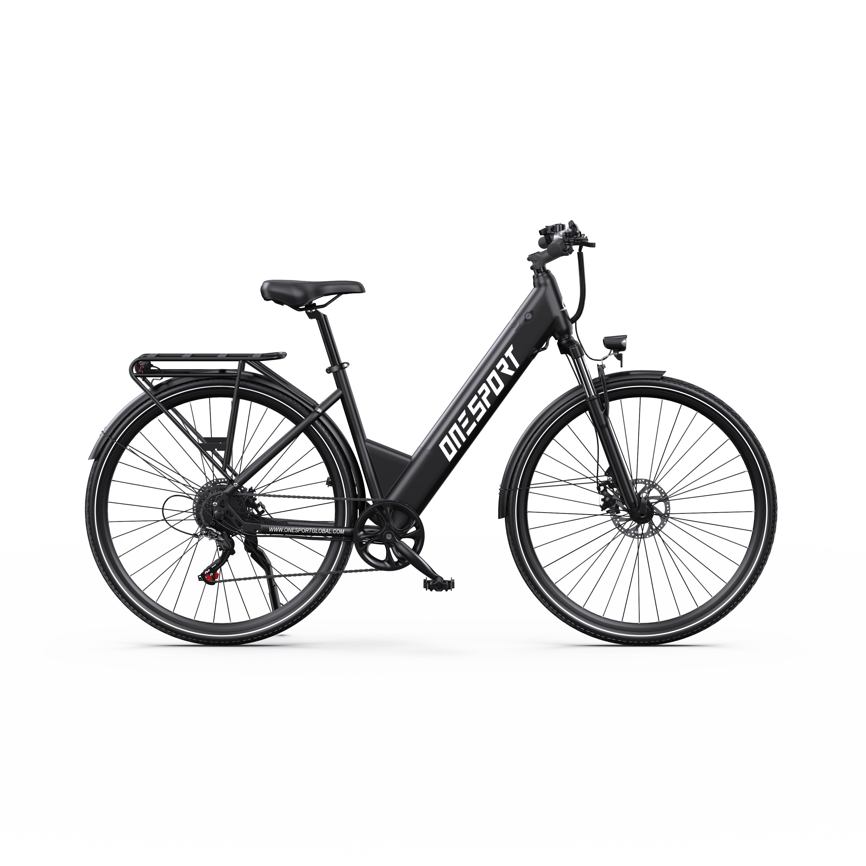 ONESPORT OT12 27.5" City Electric Bike 250W Motor 36V 13Ah Battery Support App