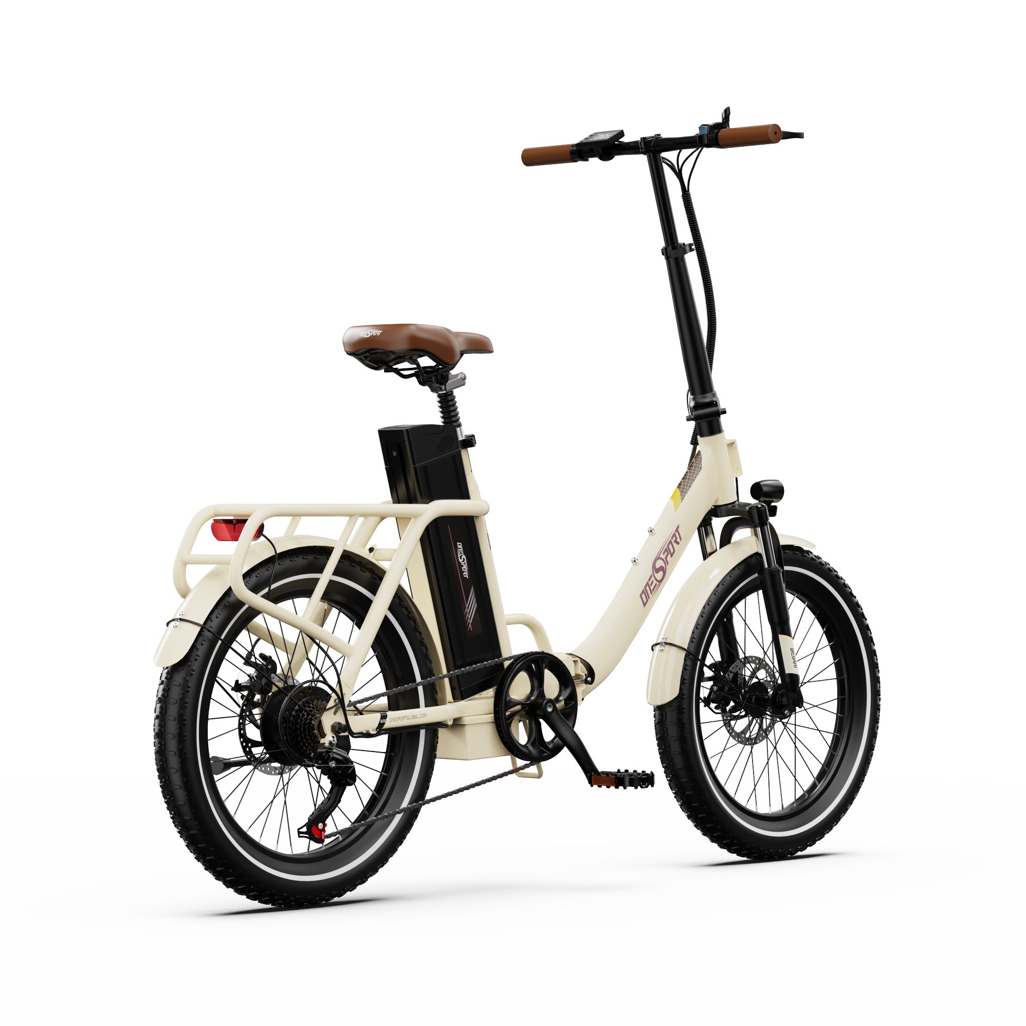 ONESPORT OT16-2 20" Folding Electric Commuter Bike 250W Motor 48V 17Ah Battery Support APP
