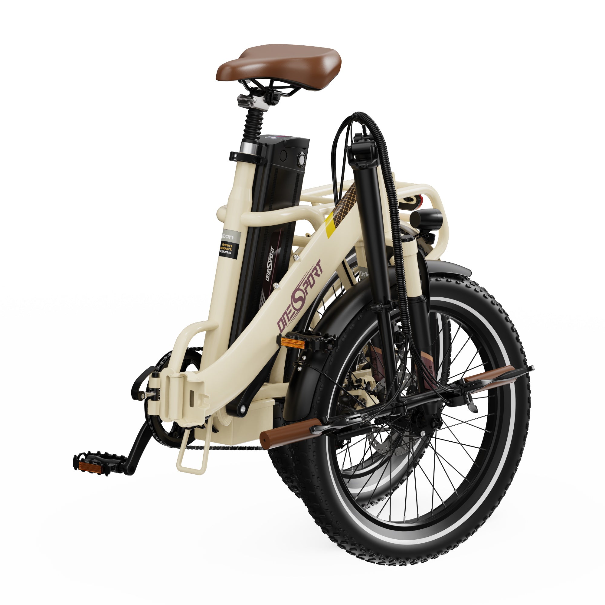 ONESPORT OT16-2 20" Folding Electric Commuter Bike 250W Motor 48V 17Ah Battery Support APP