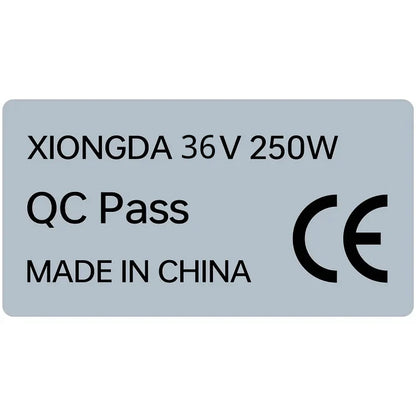 Electric bike motor sticker CE label