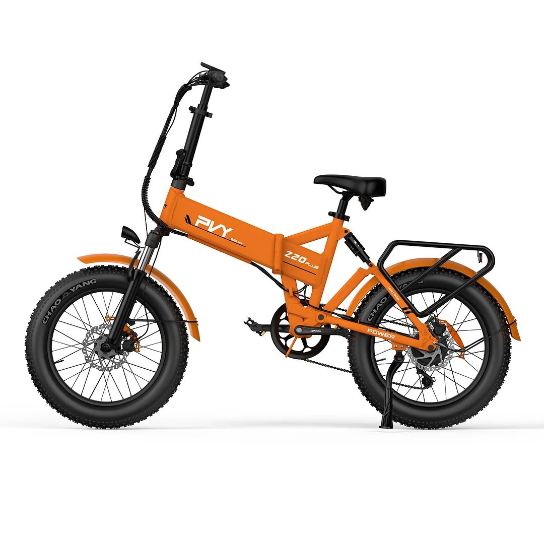 PVY Z20 Plus 20" Fat Tire Electric Folding  Bike 1000W Motor 48V 16.5Ah Battery